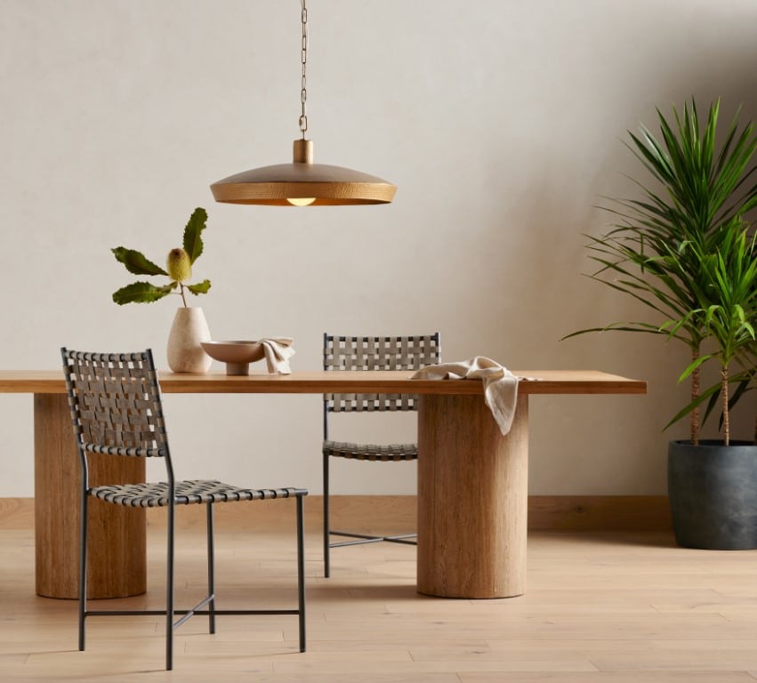 Dining Room Design Trend New Naturals - Malia Dining Table