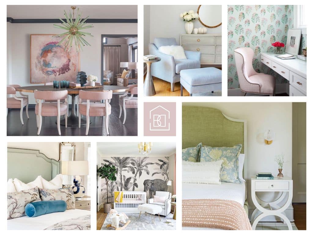 pastel color scheme interior design