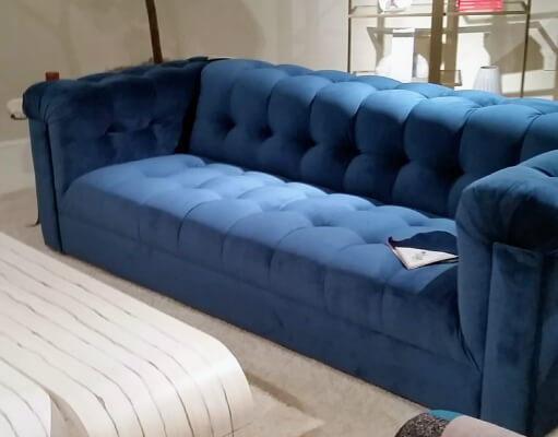 Blue tufted Sofa