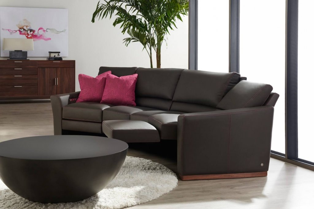 Bryant Wedge Sectional. Part of BY DESIGN's high-style motion furniture collection.