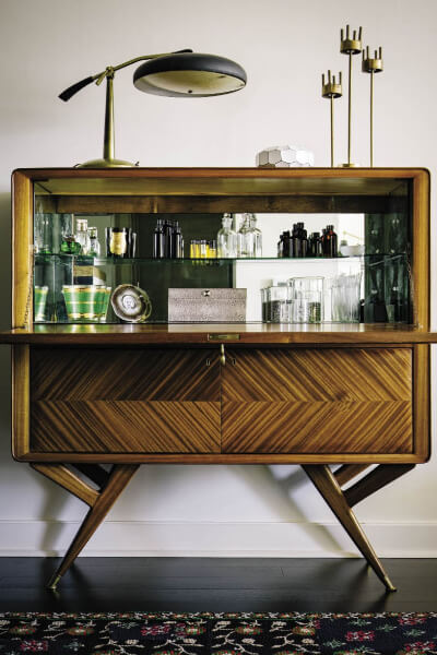 Mid Century modern bar cart