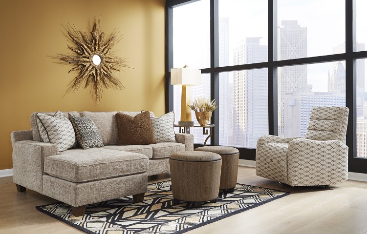 metro sectional with chaise