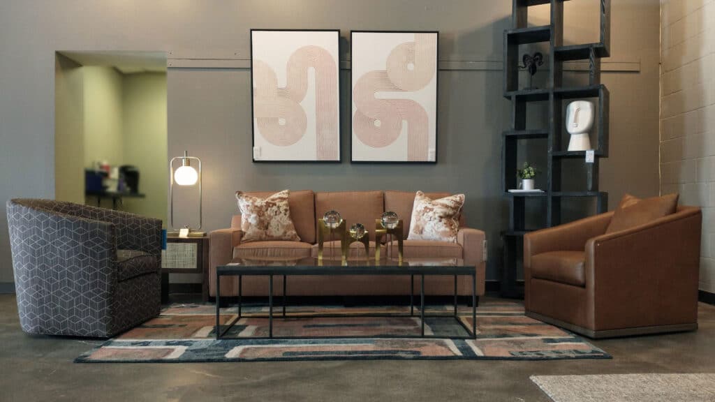 Canyon Clay color trend metro sofa