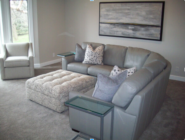 Kaden sectional in client's home