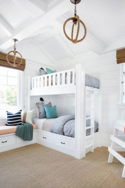 Shiplap bunkroom nautical