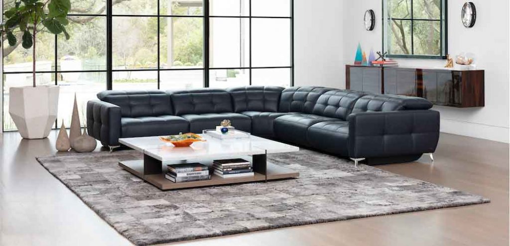 Verona Sectional high-style, custom motion furniture. Euro-contemporary design style. Italian inspired.